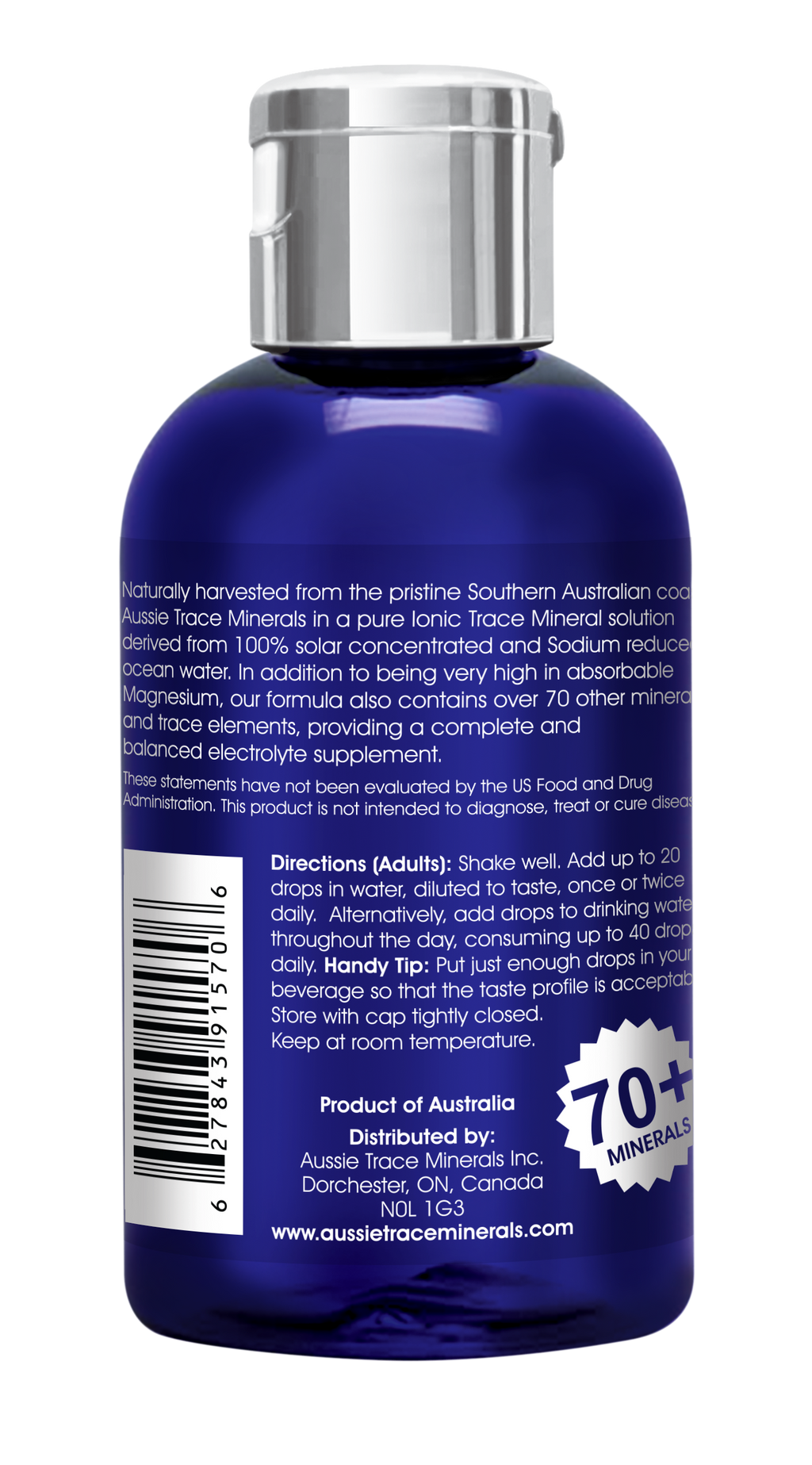 Canada - Aussie Trace Minerals – Organic Peppermint Liquid Electrolytes