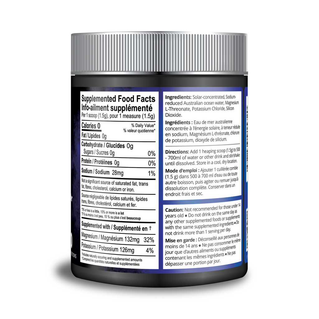 Canada - Complete Ocean Electrolyte Powder with Magnesium L-Threonate - 60 servings