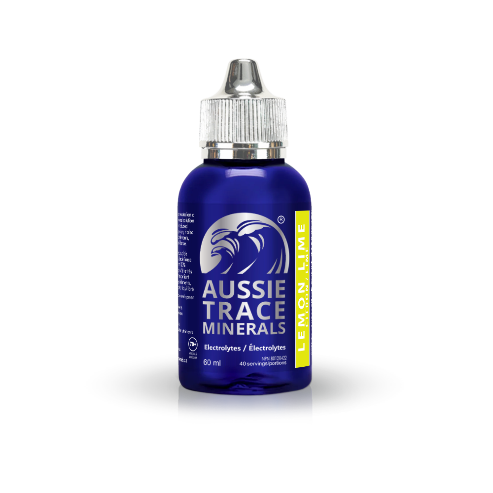 Aussie Trace Minerals with Organic Lemon Lime Extracts - 60ml - (40 servings)