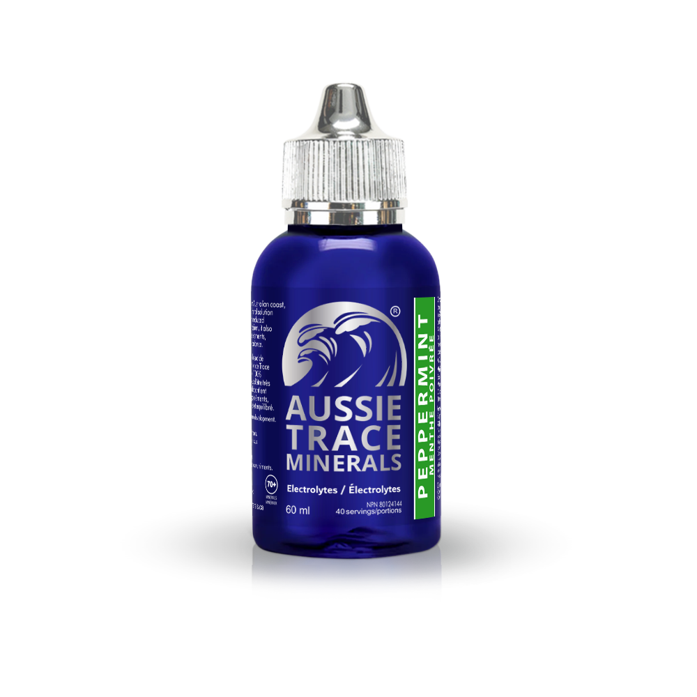 Aussie Trace Minerals with Organic Peppermint Extract - 60ml - (40 servings)