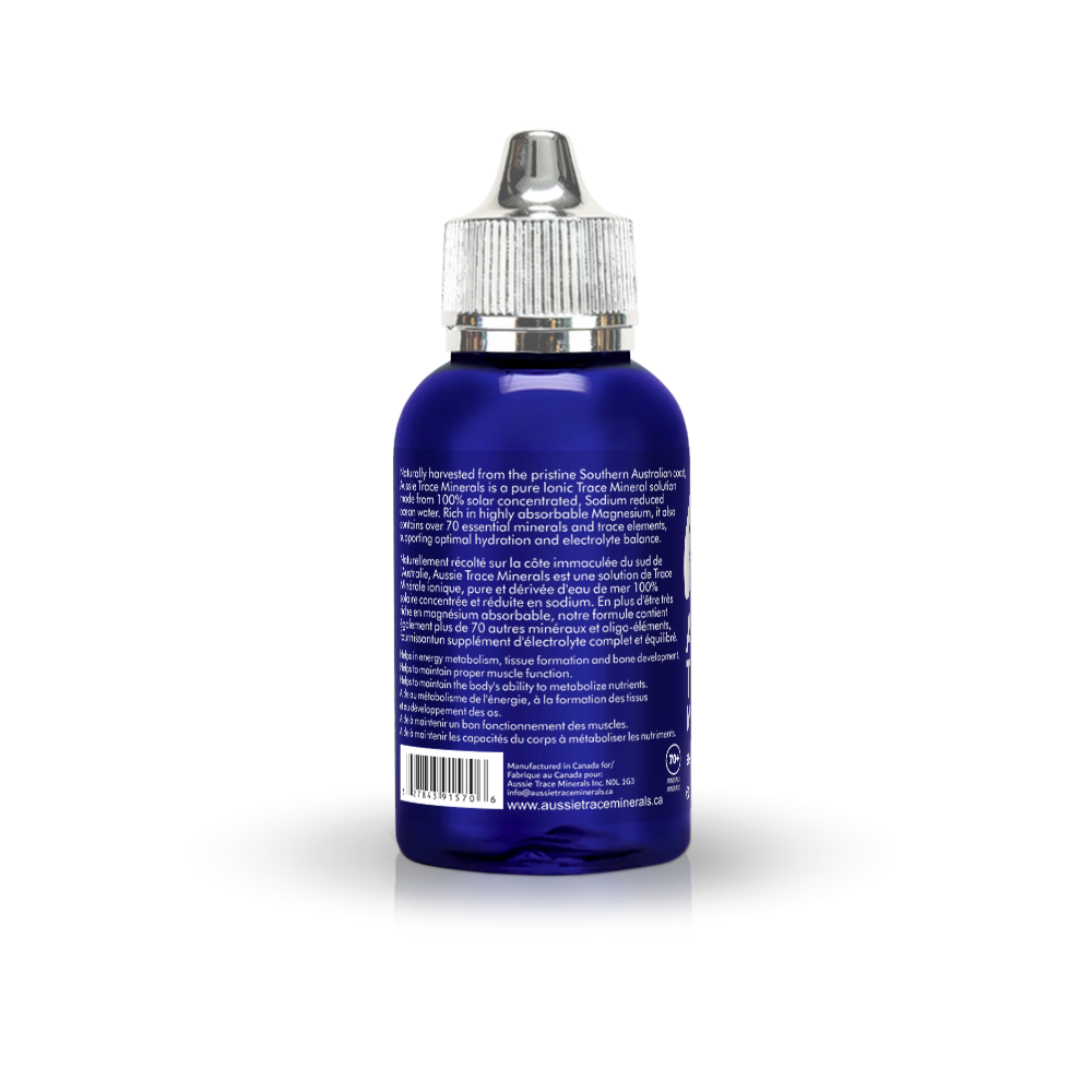 Aussie Trace Minerals with Organic Peppermint Extract - 60ml - (40 servings)